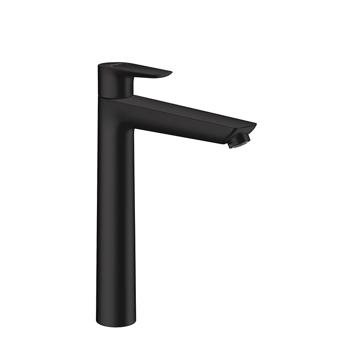 Hansgrohe Talis E Смеситель для раковины 240, на 1 отв, с донным клапаном, излив, цвет: черный матовый