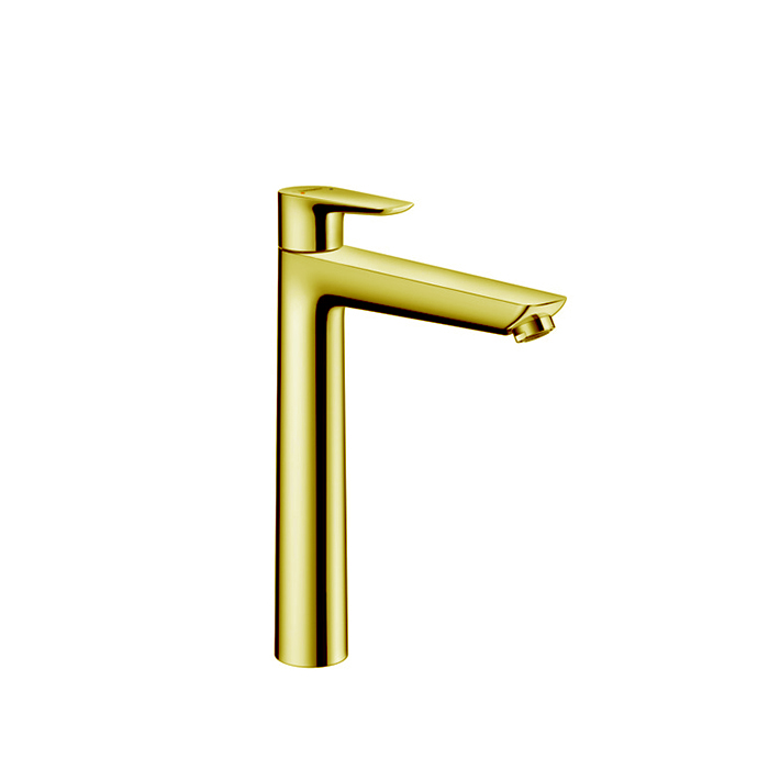 Hansgrohe Talis E Смеситель для раковины 240, на 1 отв, с донным клапаном, излив, цвет: золото