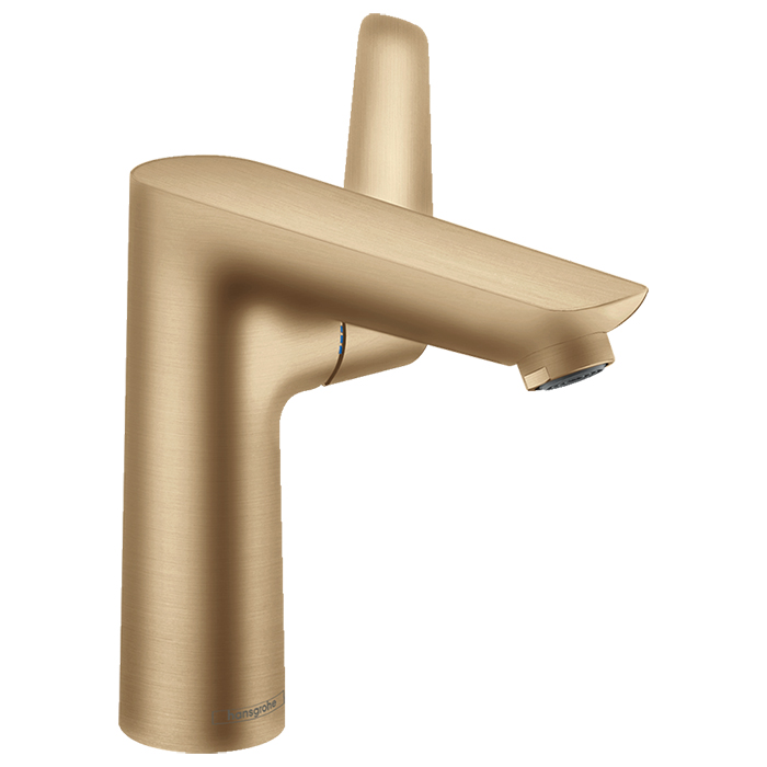Hansgrohe Talis E Смеситель для раковины, на 1 отв, с донным клапаном, излив:, цвет: шлифованная бронза