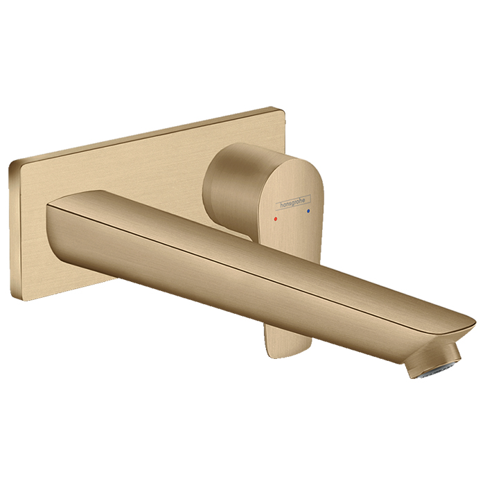 Hansgrohe Talis E Смеситель для раковины, встраиваемый, излив:, внешняя часть, цвет: шлифованная бронза