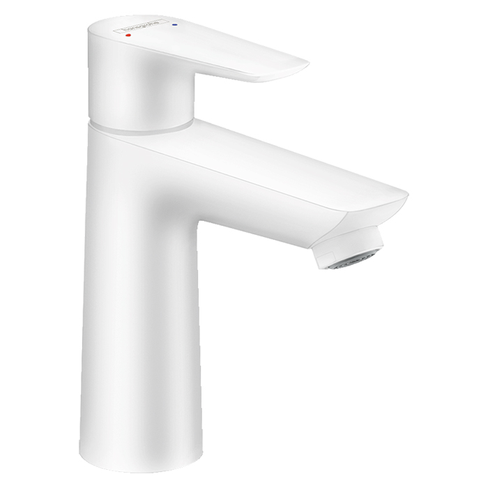 Hansgrohe Talis E Смеситель для раковины, на 1 отв, излив, цвет: белый матовый