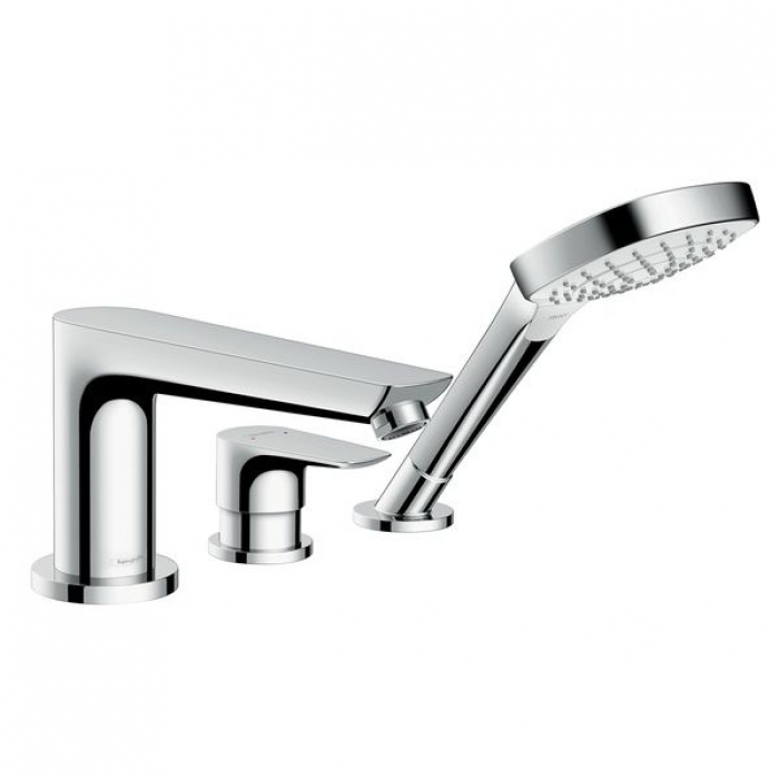 Hansgrohe Talis E, Смеситель на борт ванны, на 3 отверстия, Цвет: хром