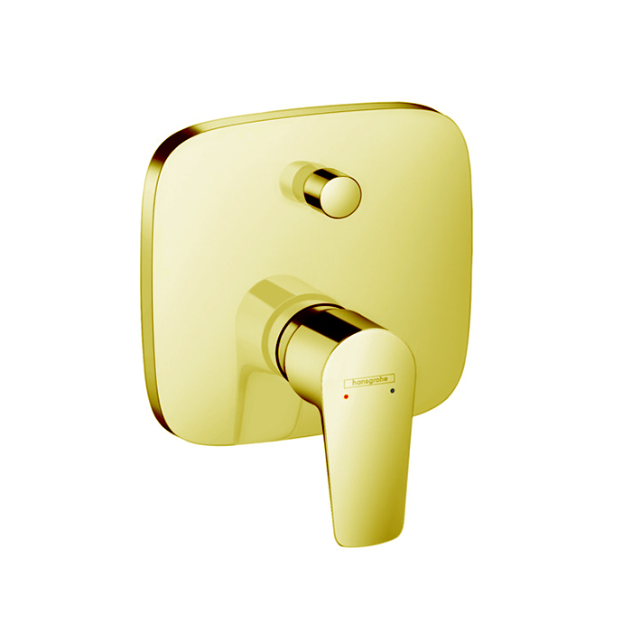 Hansgrohe Talis E Встраиваемый смеситель для ванны, внешняя часть, цвет: золото