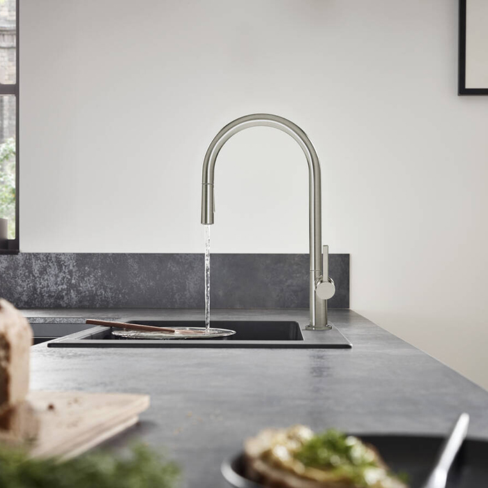 Hansgrohe Talis M54 Смеситель для кухни, 1 отв, цвет: сталь