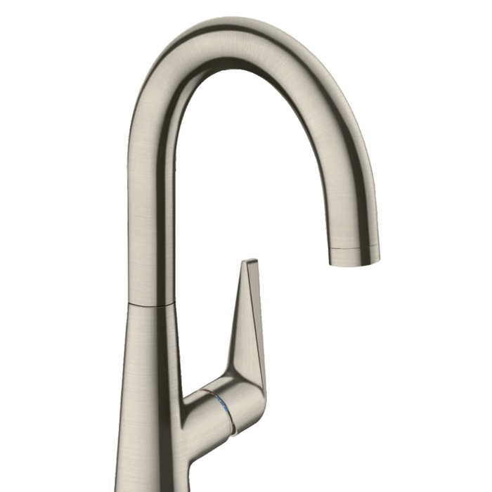 Hansgrohe Talis M51 Смеситель для кухни, на 1 отв однорычажный, поворотный излив, 1jet, цвет: нержавейка