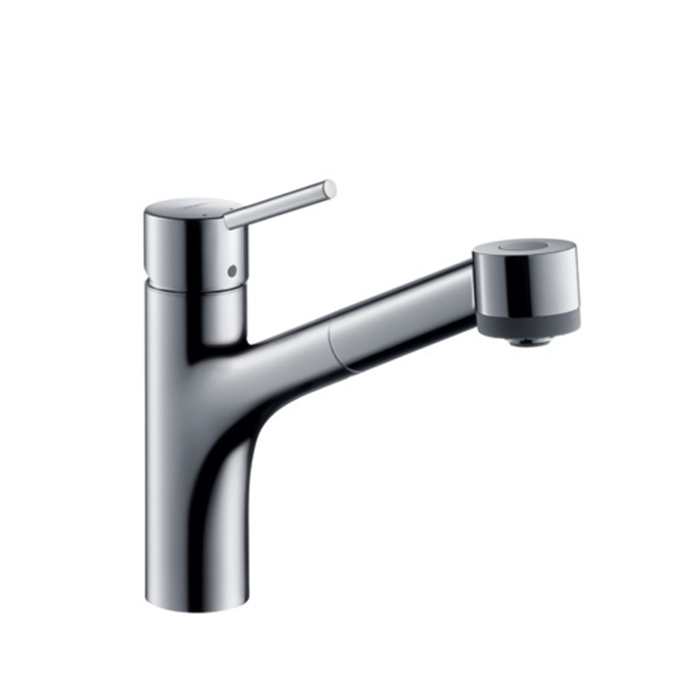 Hansgrohe Talis S Кухонный смеситель для раковины, на 1 отв, однорычажный, с выдвижным изливом, цвет: хром