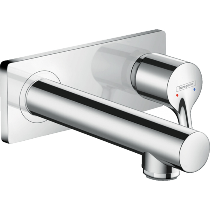 Hansgrohe Talis S Смеситель для раковины, однорычажный, настенный, излив:, внешняя часть, цвет: хром
