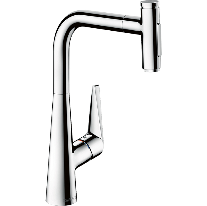 Hansgrohe Talis Select M51 Смеситель для кухни, на 1 отв, с выдвижной лейкой, цвет: хром