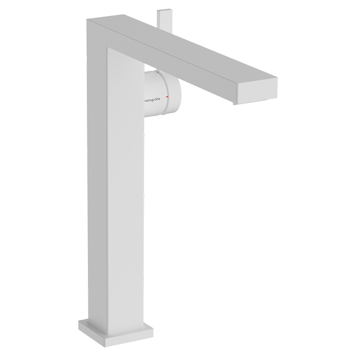 Hansgrohe Tecturis E Смеситель для раковины, на 1 отв, с донным клапаном, цвет: белый матовый