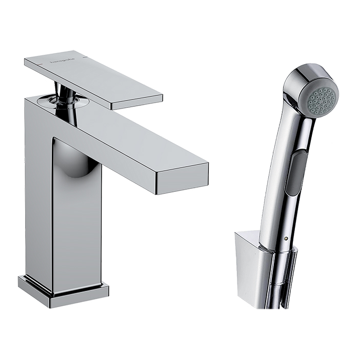 Hansgrohe Tecturis E Смеситель для раковины, на 1 отв, с ручной лейкой, цвет: хром
