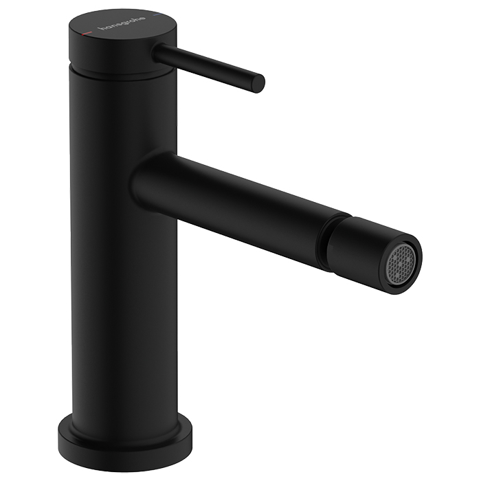 Hansgrohe Tecturis S Смеситель для биде, на 1 отв, с донным клапаном, цвет: черный матовый