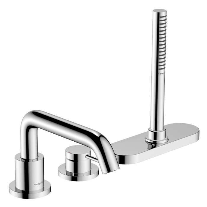Hansgrohe Tecturis S Смеситель на борт ванны, 3 отв, цвет: хром
