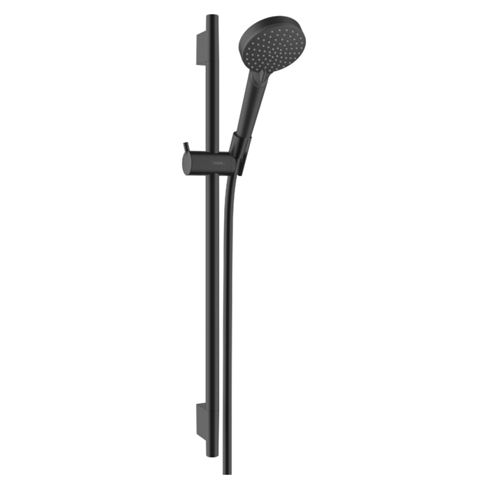 Hansgrohe Vernis Blend Душевой комплект с штангой, ручным душем и шлангом, цвет: черный матовый