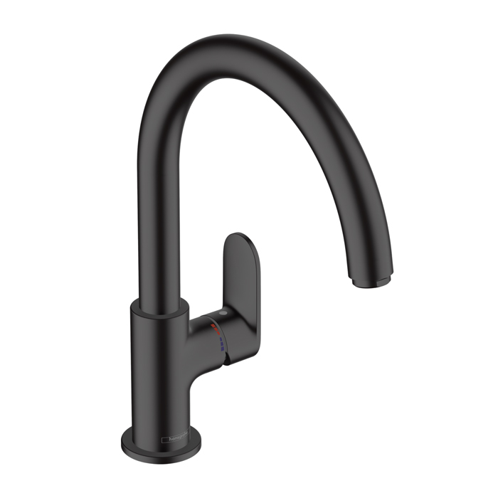 Hansgrohe Vernis Blend M35 Смеситель для раковины, однорычажный, излив, цвет: матовый черный