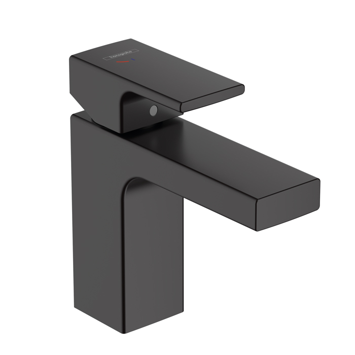 Hansgrohe Vernis Blend Смеситель для раковины, излив, цвет: матовый черный