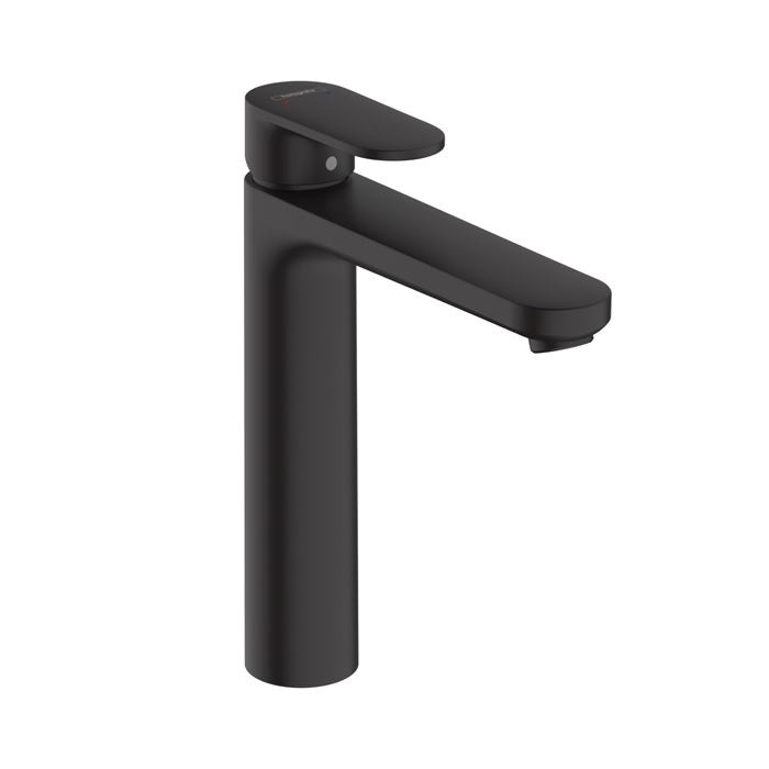 Hansgrohe Vernis Blend Смеситель для раковины, излив, с донным клапаном, цвет: матовый черный