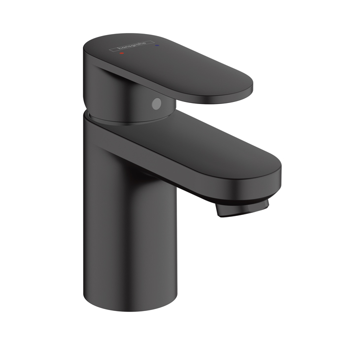 Hansgrohe Vernis Blend Смеситель для раковины, излив, с донным клапаном, цвет: матовый черный