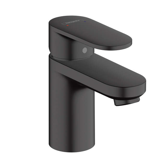 Hansgrohe Vernis Blend Смеситель для раковины, излив, цвет: матовый черный