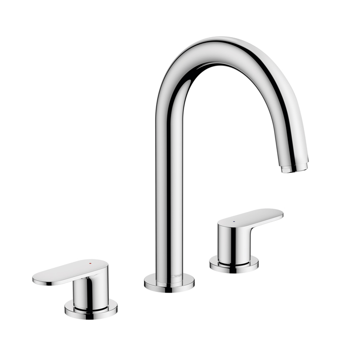 Hansgrohe Vernis Blend Смеситель для раковины, на 3 отв, с донным клапаном, цвет: хром