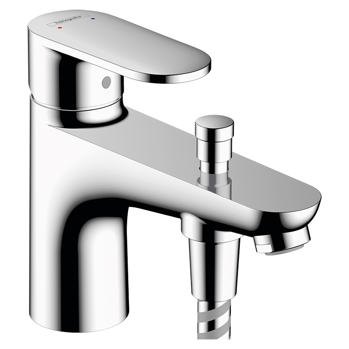 Hansgrohe Vernis Blend Смеситель для ванны, на 1 отв, с ручным душем, цвет: хром