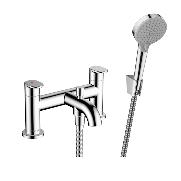 Hansgrohe Vernis Blend Смеситель на край ванны, на 2 отверстия, цвет: хром