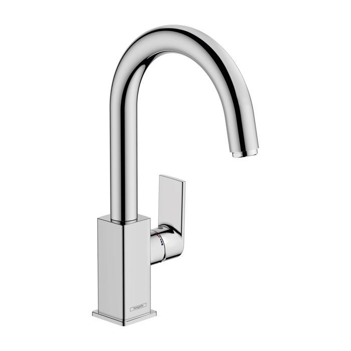 Hansgrohe Vernis Shap Смеситель для раковины, излив, с донным клапаном, цвет: хром