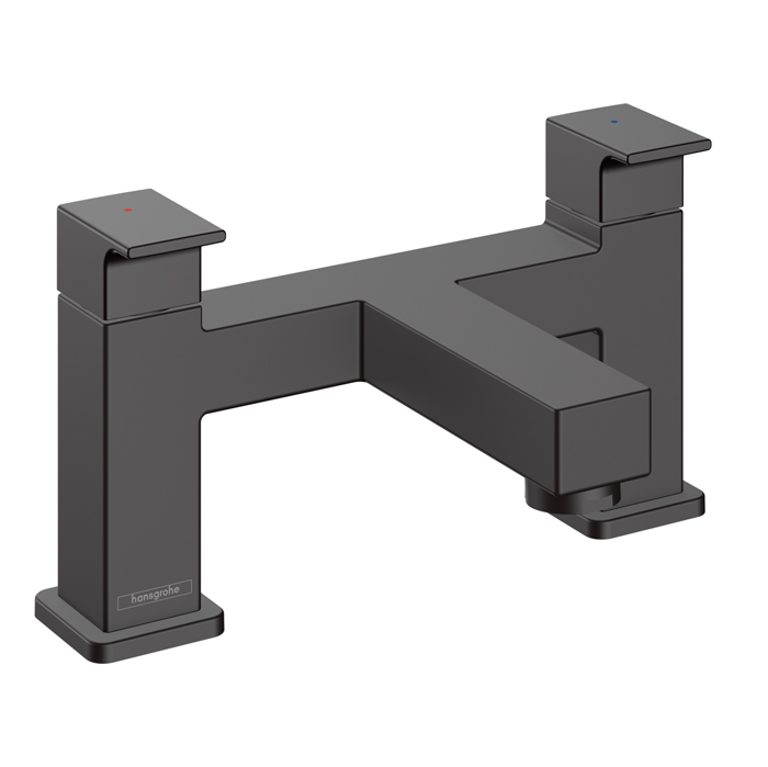 Hansgrohe Vernis Shap Смеситель для ванны, на 2 отв, цвет: матовый черный