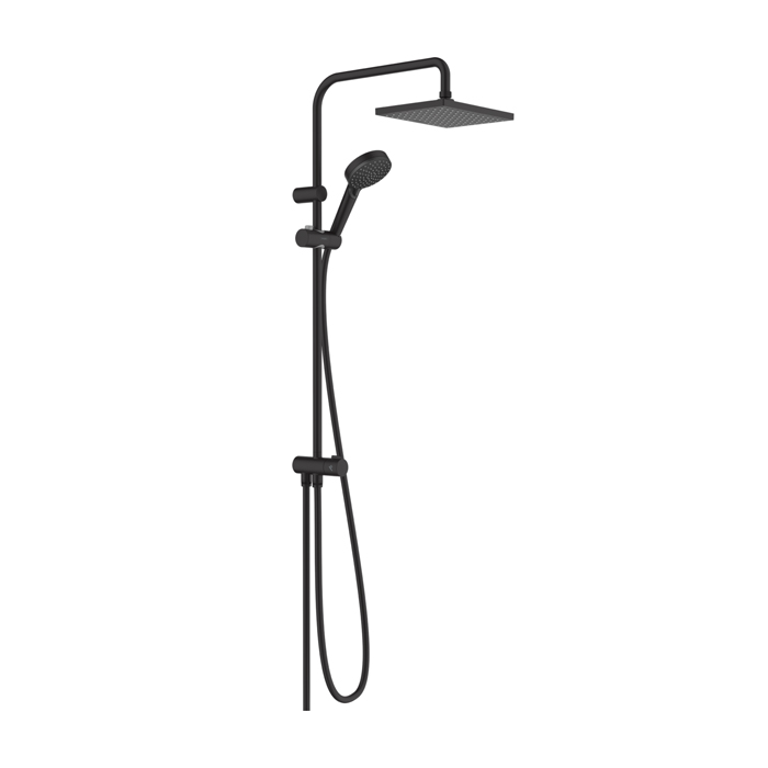 Hansgrohe Vernis Shape Душевая стойка с верхним душем 230 1jet Reno EcoSmart, цвет: матовый черный