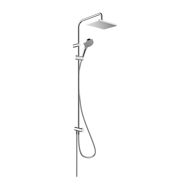 Hansgrohe Vernis Shape Душевая стойка с верхним душем 230 1jet Reno, цвет: хром