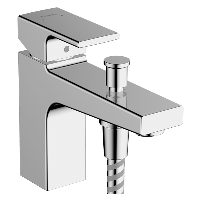 Hansgrohe Vernis Shape Hansgrohe Vernis Blend Смеситель для ванны, на 1 отв, с ручным душем, цвет: хром