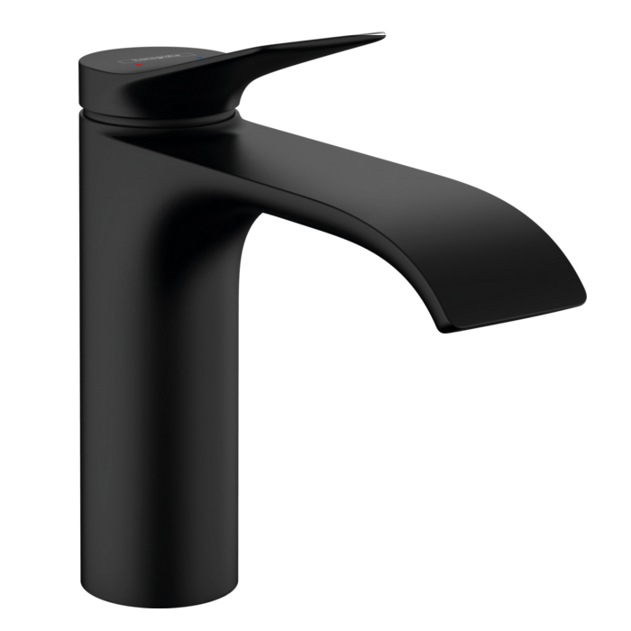 Hansgrohe Vivenis Смеситель для раковины, 1 отв, без донного клапана, цвет: черный матовый