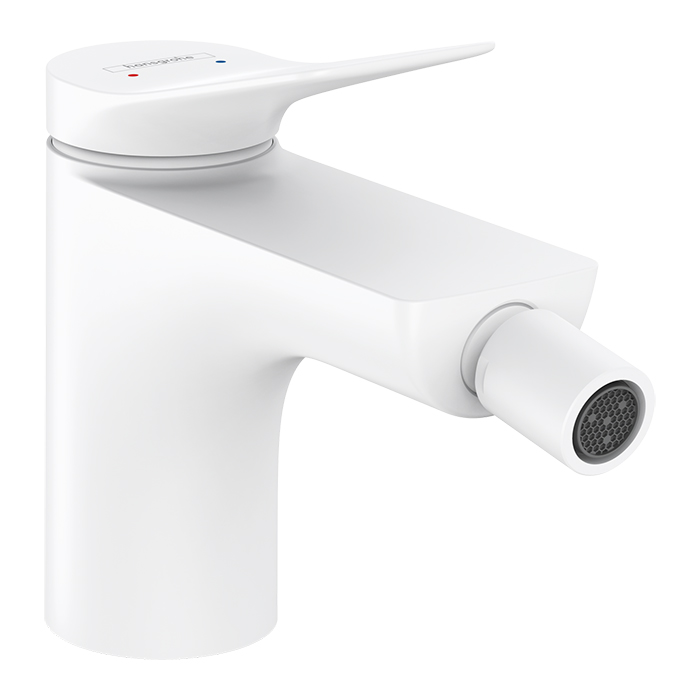 Hansgrohe Vivenis Смеситель для биде, на 1 отв, с донным клапаном, цвет: белый матовый