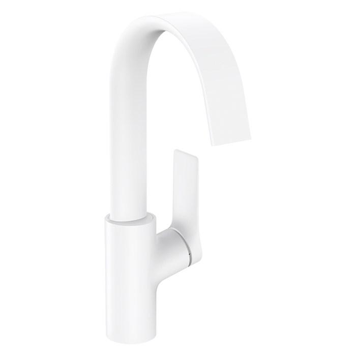 Hansgrohe Vivenis Смеситель для раковины 210, на 1 отв, с поворотным изливом, цвет: белый матовый