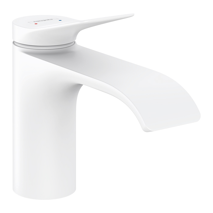 Hansgrohe Vivenis Смеситель для раковины, на 1 отв, с донным клапаном, цвет: белый матовый