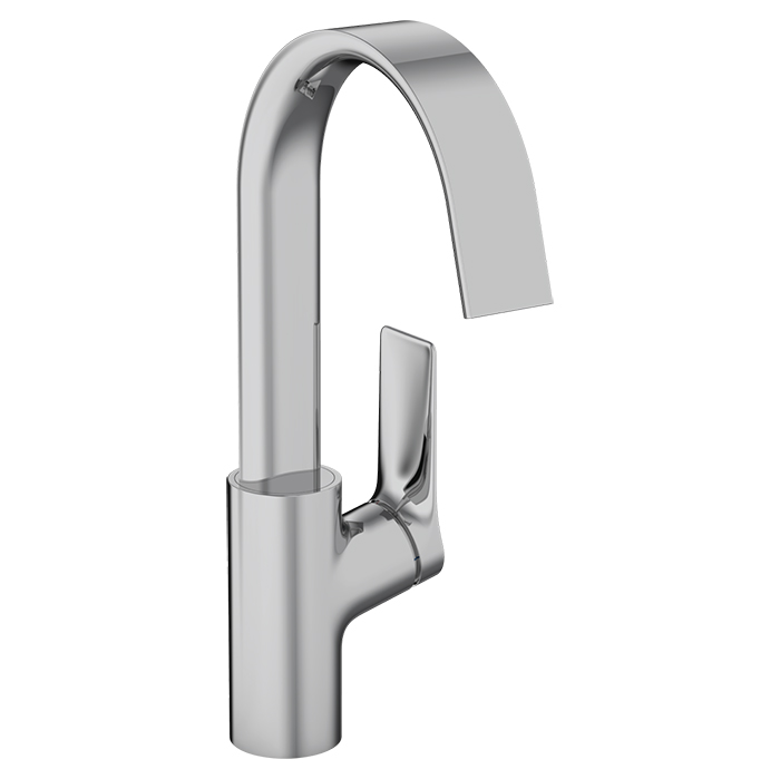 Hansgrohe Vivenis Смеситель для раковины, на 1 отв, с поворотным изливом, с донным клапаном, цвет: хром
