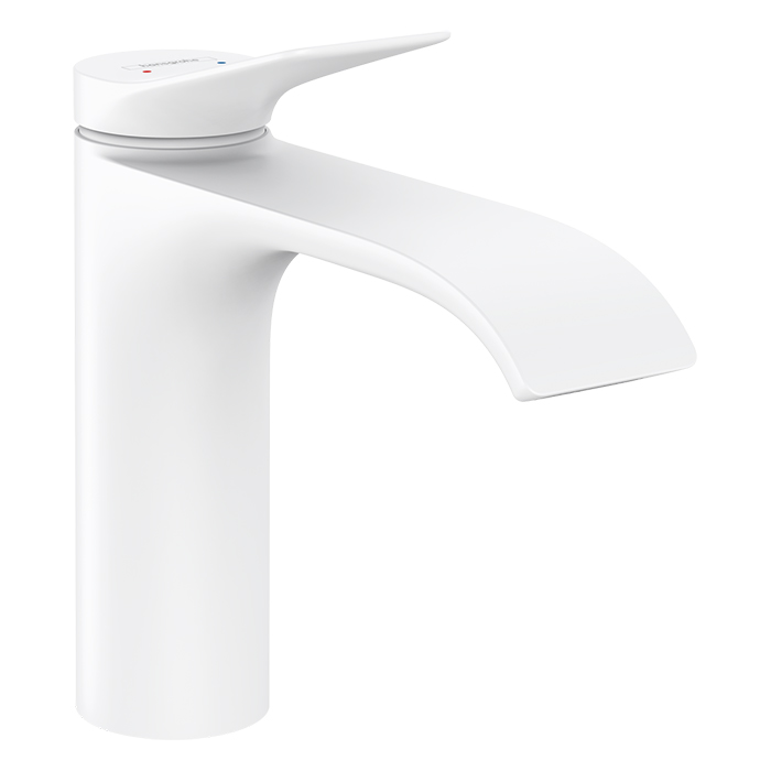 Hansgrohe Vivenis Смеситель для раковины, на 1 отв, с донным клапаном, цвет: белый матовый