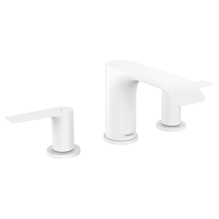 Hansgrohe Vivenis Смеситель для раковины, на 3 отв, с донным клапаном, цвет: белый матовый