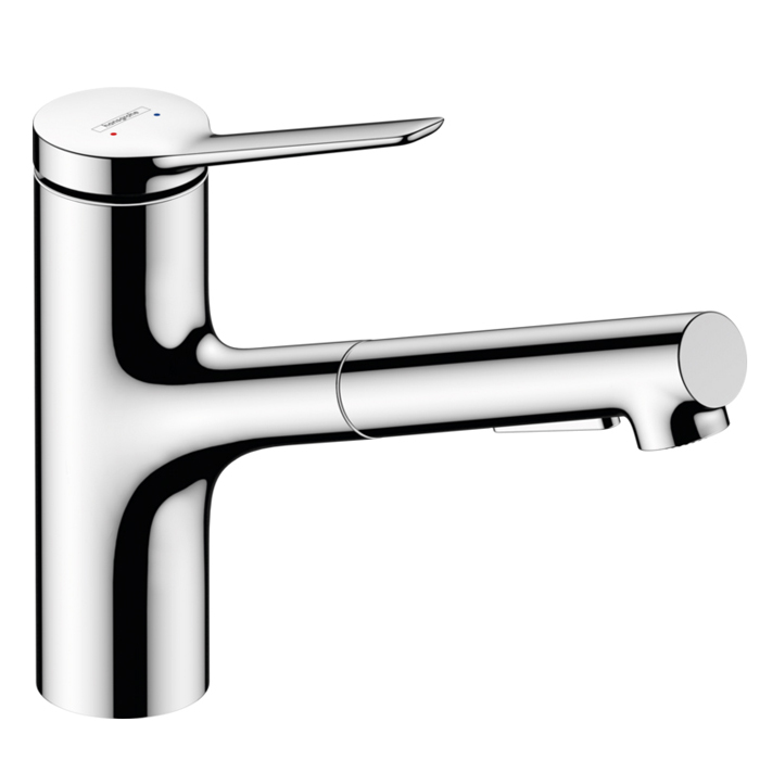 Hansgrohe Zesis M33 Смеситель для кухни, 1 отв, с вытяжным душем, sBox lite, цвет: хром