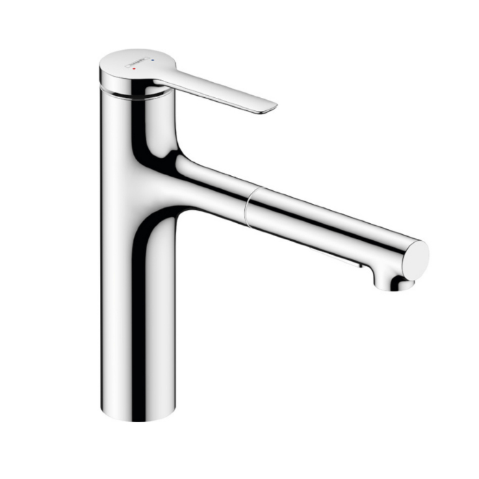 Hansgrohe Zesis M33 Смеситель для кухни, 1 отв, с вытяжным душем, sBox lite, цвет: хром