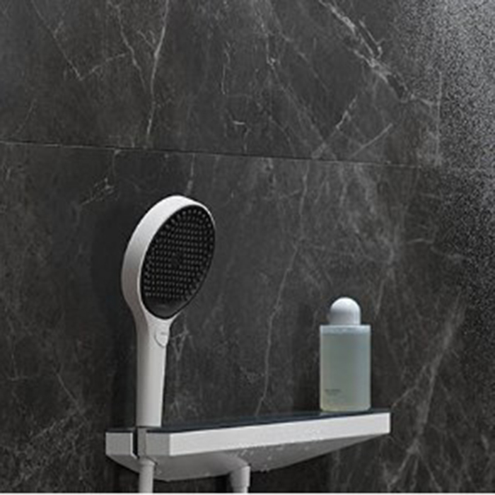 Hansgrohe Rainfinity Шланговое соединение с держателем для душа Porter 500 и полкой L, цвет: белый
