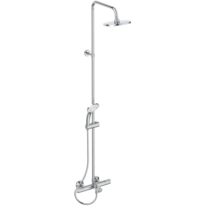 Ideal Standard Ceratherm T25 Душевая система с термостатическим смесителем, верхним душем, держателем, лейкой для душа и шлангом, цвет: хром