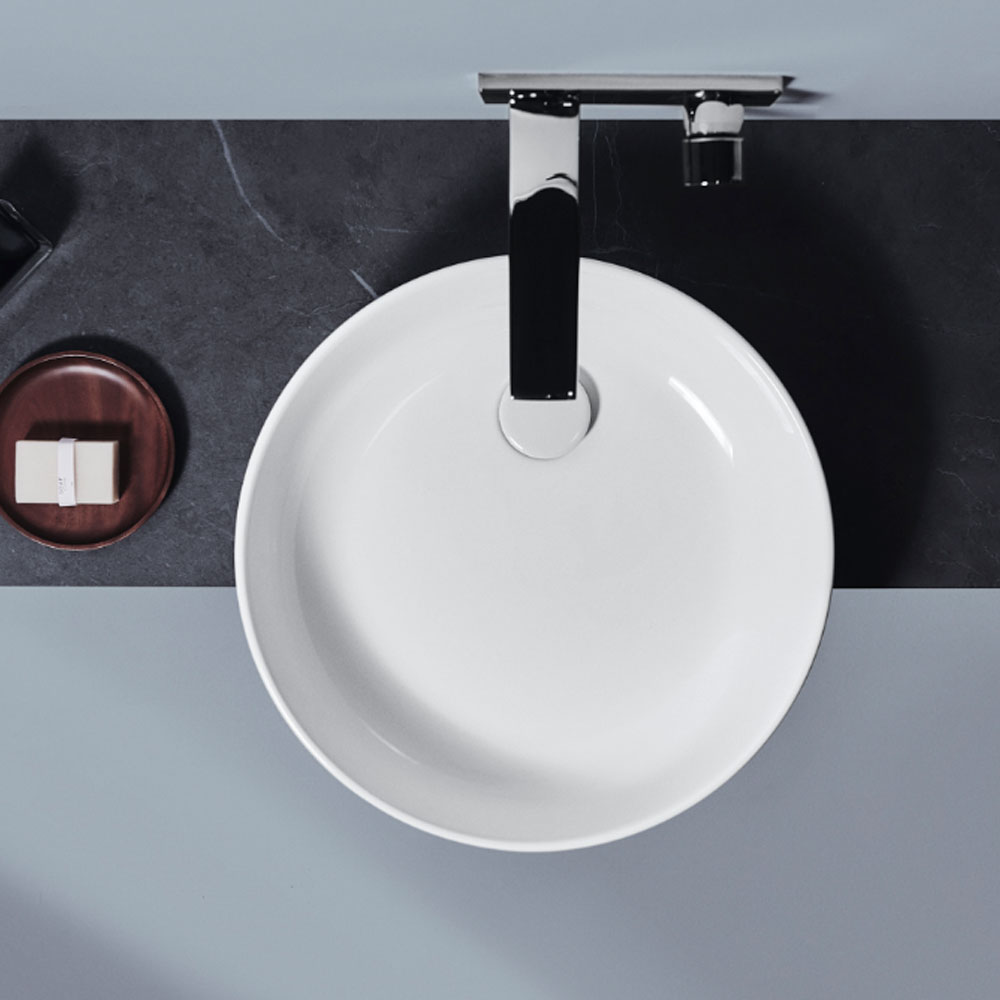 Ideal Standard Conca Раковина накладная, круглая, без отв, с крепежом, цвет: белый