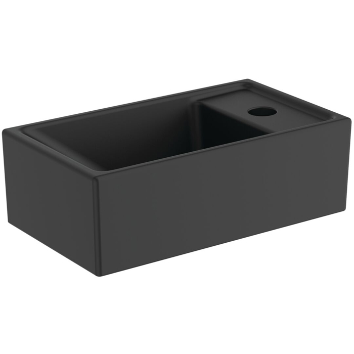 Ideal Standard i.life S Раковина, подвесная, с 1 отв, Dx, без перелива, цвет: чёрный матовый