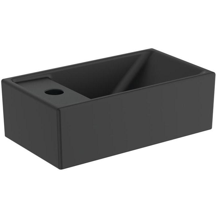 Ideal Standard i.life S Раковина, подвесная, с 1 отв, Sx, без перелива, цвет: чёрный матовый