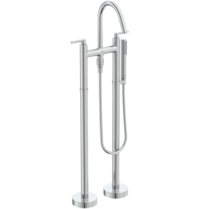 Ideal Standard Joy Neo Смеситель для ванны, напольный, с душевым набором, шлангом IDEALFLEX®, цвет: хром