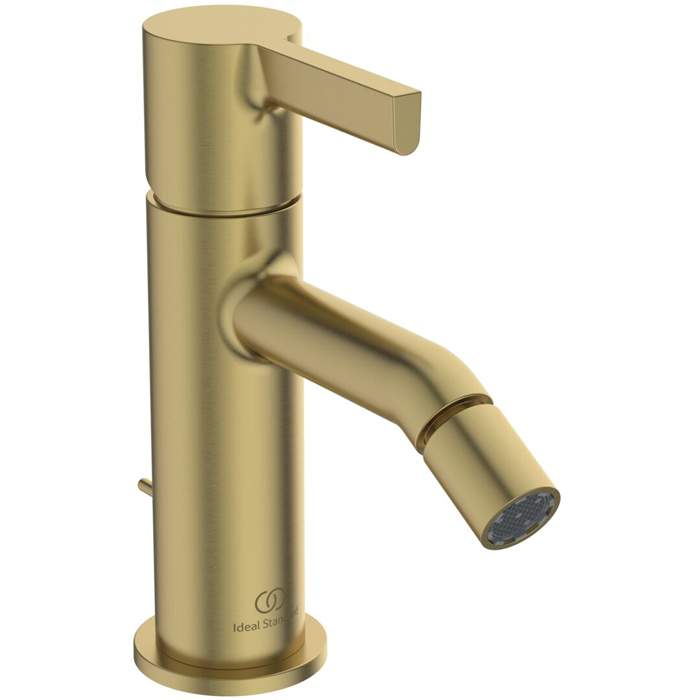Ideal Standard Joy Смеситель для биде, на 1 отв, с донным клапаном, цвет: PVD Brushed Gold (Шлифованное Золото)