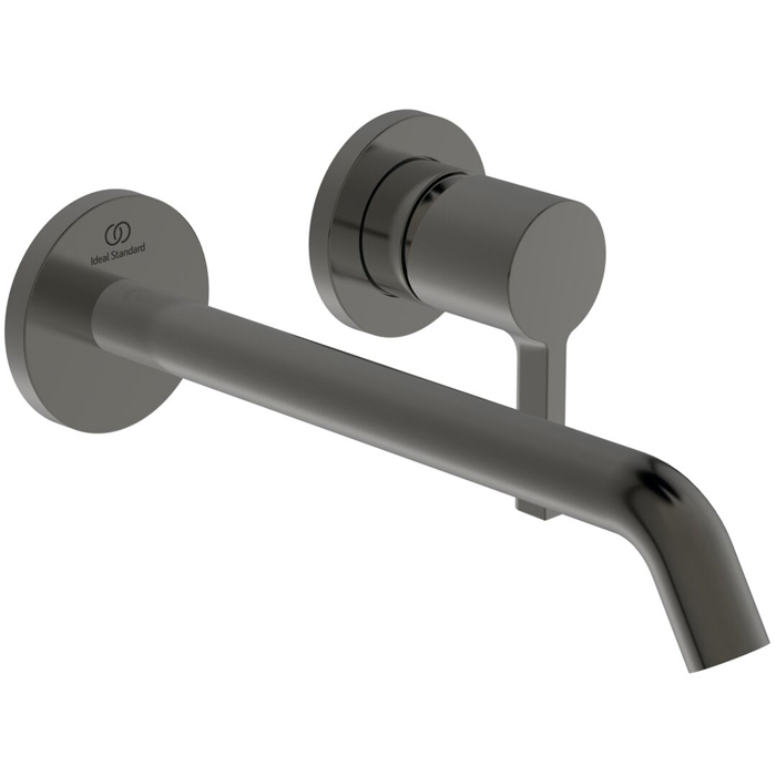 Ideal Standard Joy Смеситель для раковины, встраиваемый, излив:, для монтажа с комплектом №1 A1313NU, цвет: PVD Magnetic Grey