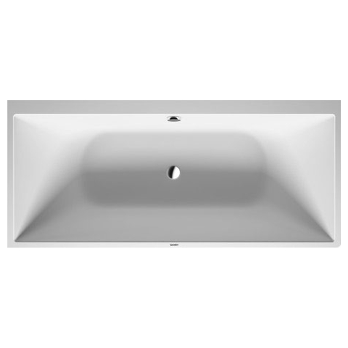 Duravit Vitrium Ванна встраиваемая, Sx, с ножками, с2 наклонами для спины, прямоугольная, цвет: белый