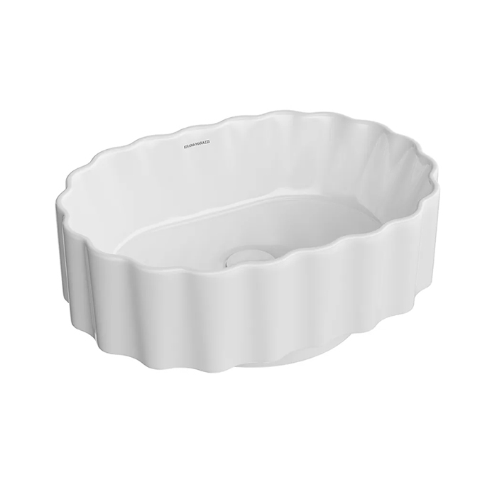 Kerama Marazzi ArtBasin Conchiglia Раковина накладная, без отв, цвет: белый глянцевая