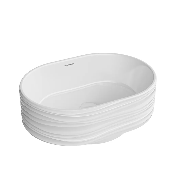 Kerama Marazzi ArtBasin Sabbia Раковина накладная, без отв, цвет: белый глянцевая